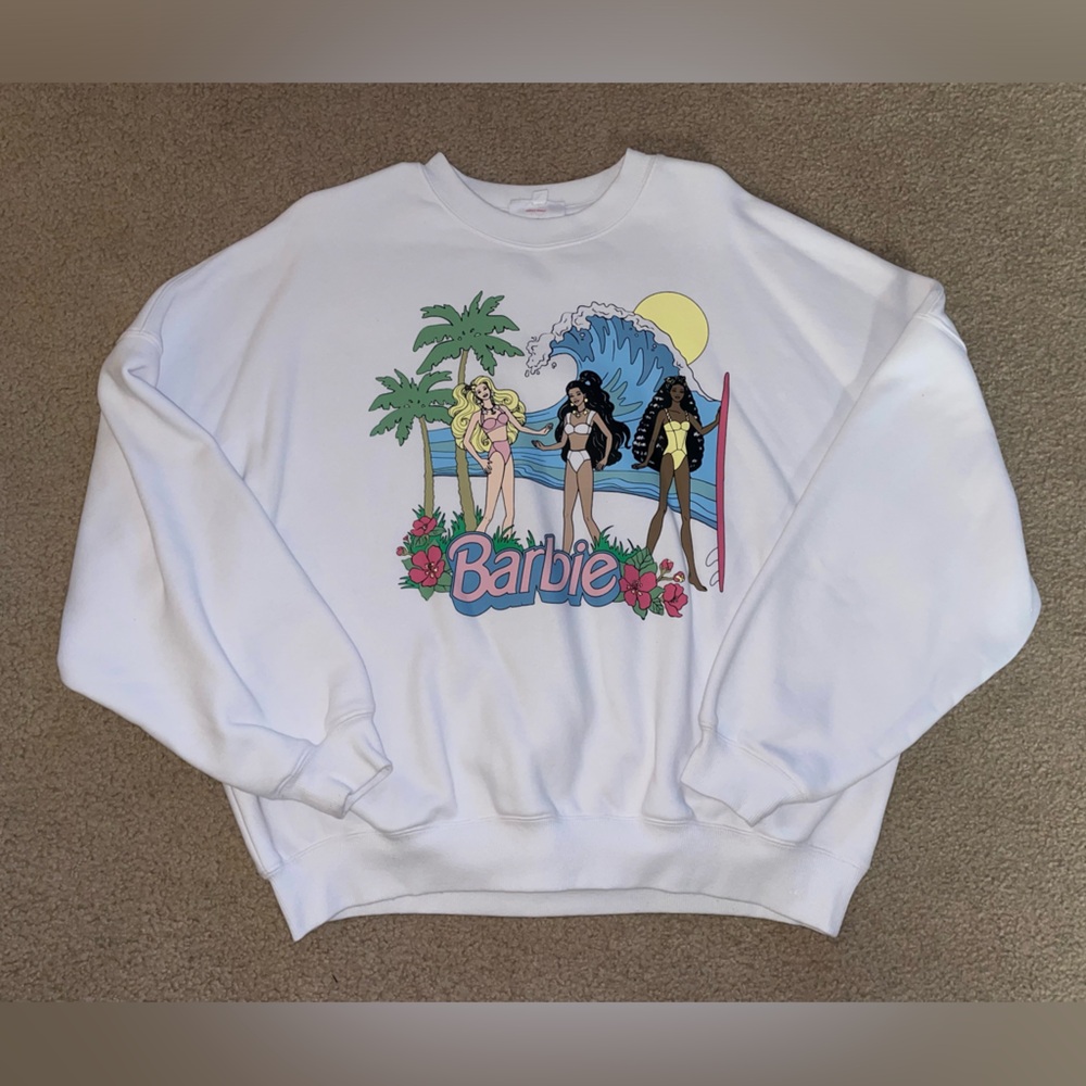 Barbie by Pacsun beach crewneck sweatshirt